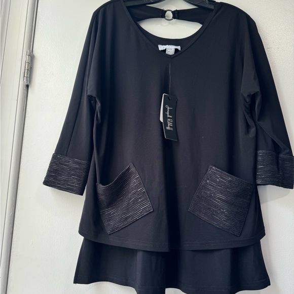 Joseph Ribkoff Patch Detail Tunic Top Blouse - Picture 5 of 10